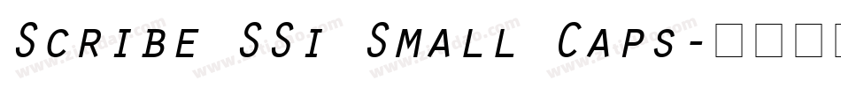 Scribe SSi Small Caps字体转换